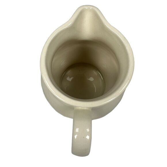 Longaberger Pottery Woven Traditions Blue Milk Juice Pitcher 1 QT USA 5 3/4" - Picture 5 of 8